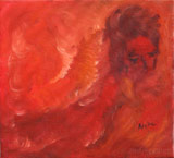 Red faun (48X44 canvas, oil-colors)