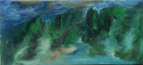 Lake Saint Ann (34,5x16 canvas, oil-colors)
