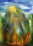 Solar flare (50x70 canvas, oil-colors) (private ownership)