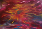 Solar flare (70x50 canvas, oil-colors, private ownership)